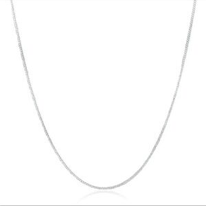 New Classic 925 Sterling Silver Chain Necklace 2mm Simple Silver Chain